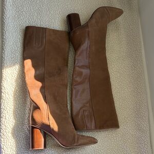 Nine West Tan Heeled Boots
